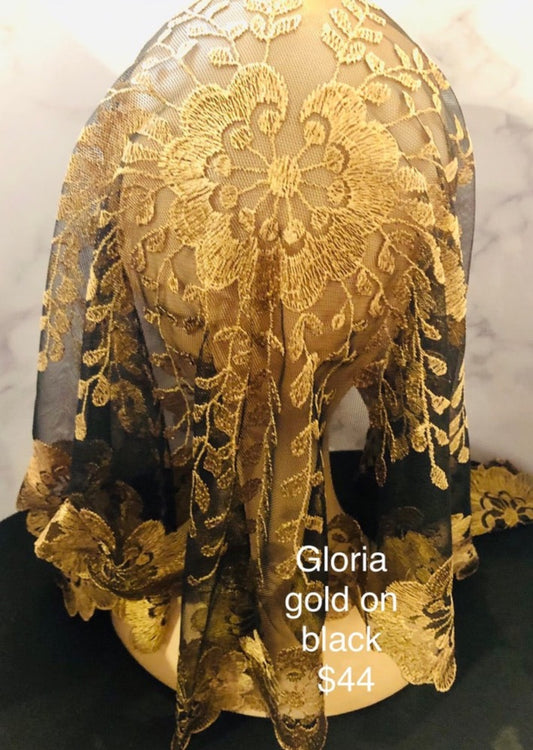 Gloria - Gold on Black Veil